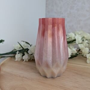 Ombre Rose Gold To White Vase